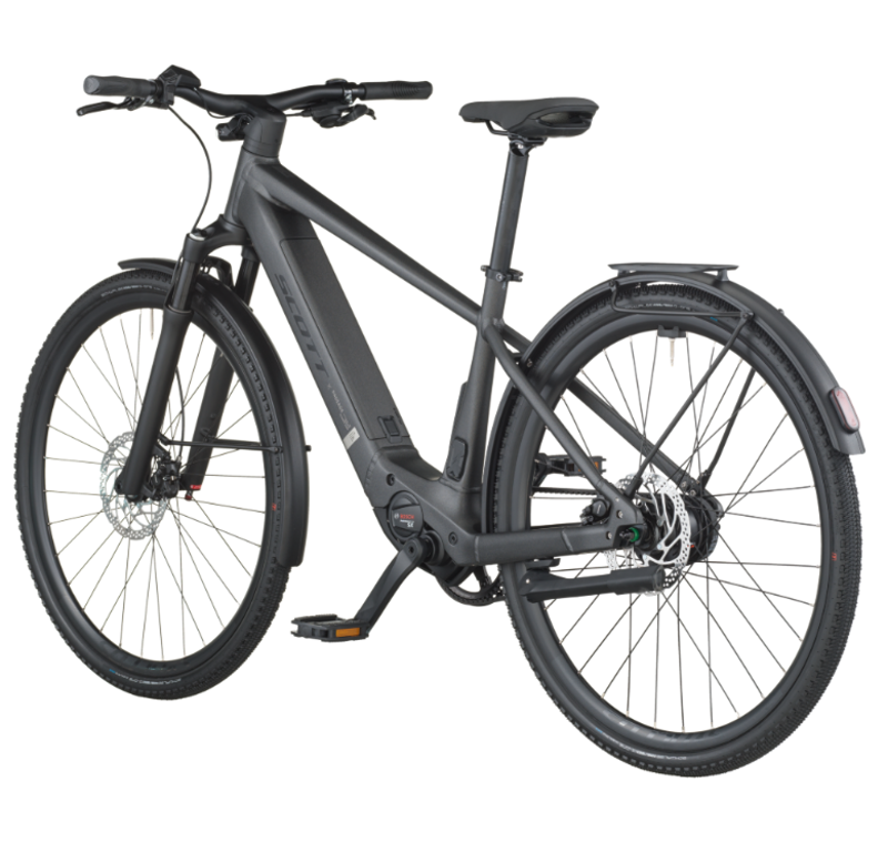 Scott Passage 10 Belt eHybrid Bike in Midnight Grey-2