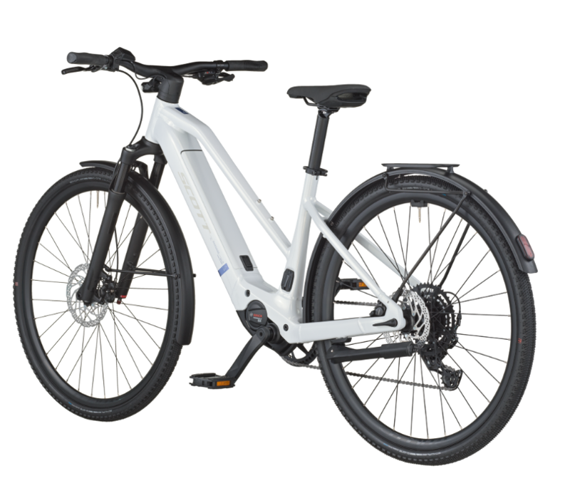 Scott Passage 20 Slope eHybrid Bike in Bianco White-2