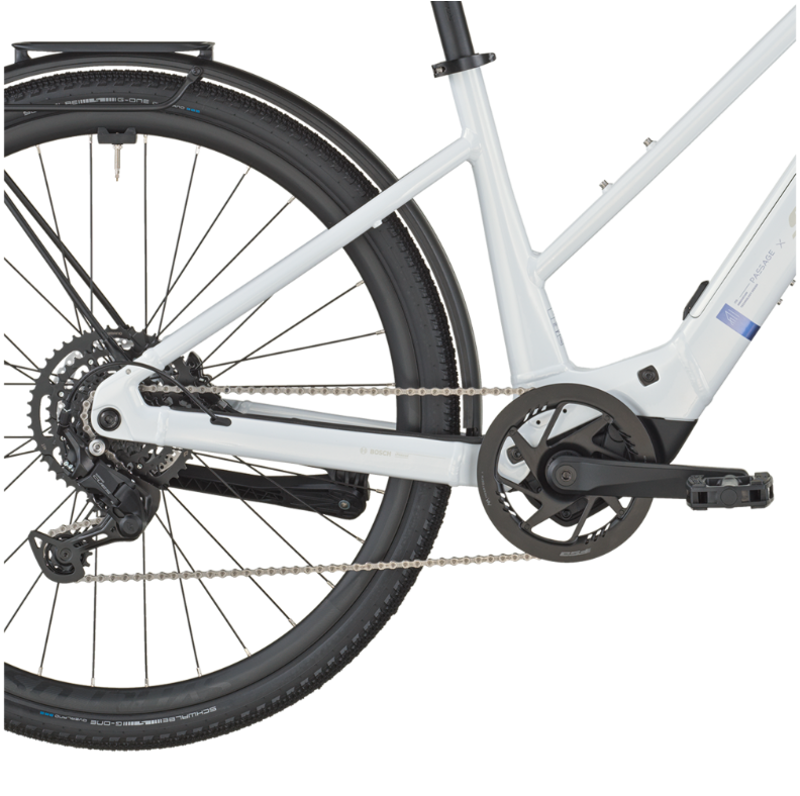 Scott Passage 20 Slope eHybrid Bike in Bianco White-3