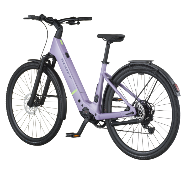 Scott Passage 20 Wave eHybrid Bike in Lila Purple-2
