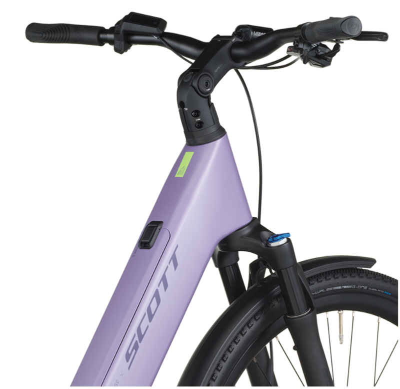 Scott Passage 20 Wave eHybrid Bike in Lila Purple-4