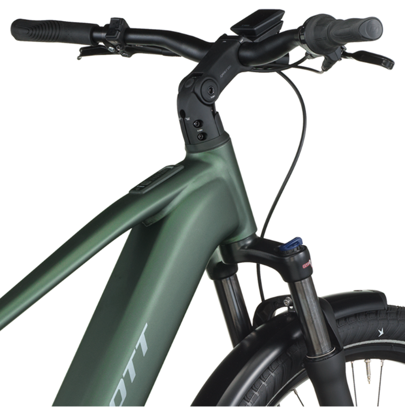 Scott Sub Tour 10 eHybrid Bike in Kelp Green-3