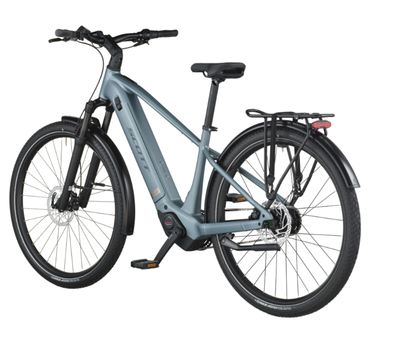 Scott Sub Tour 40 eHybrid Bike in Hematite Blue-2