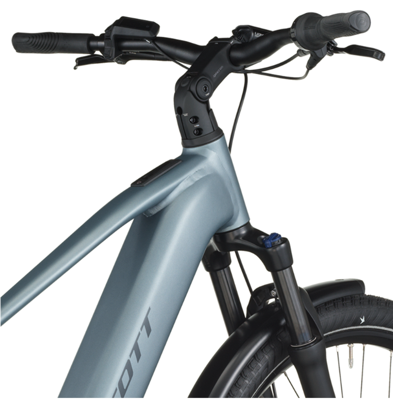 Scott Sub Tour 40 eHybrid Bike in Hematite Blue-3