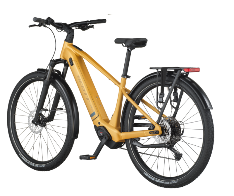 Scott Sub Sport 10 eHybrid Bike in Colorado Gold-2