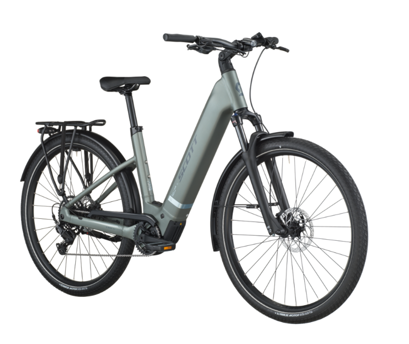 Scott Sub Sport 30 Wave eHybrid Bike in Highland Green-1