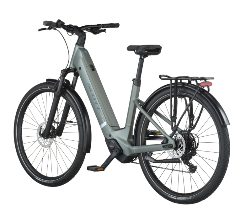 Scott Sub Sport 30 Wave eHybrid Bike in Highland Green-2