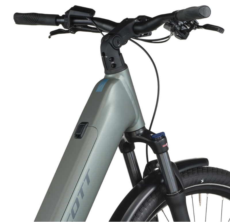 Scott Sub Sport 30 Wave eHybrid Bike in Highland Green-3