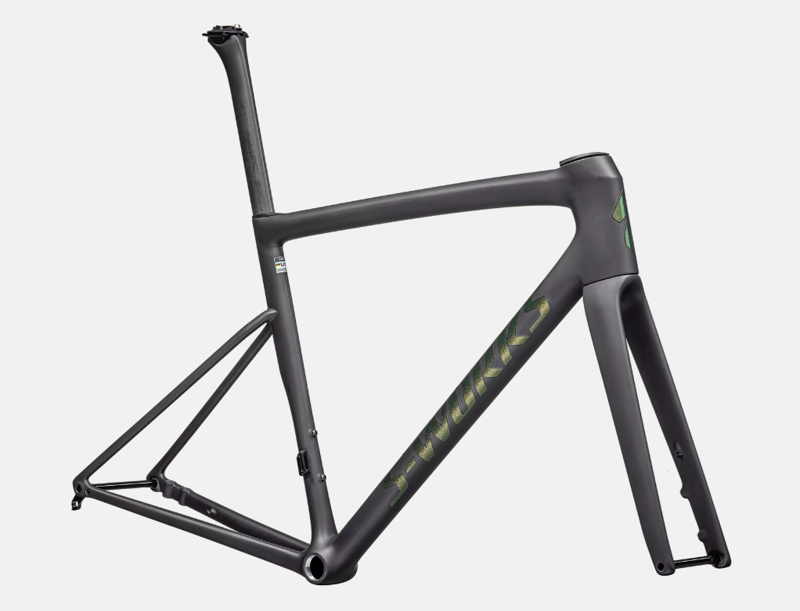 Specialized S-Works Tarmac SL8 Frameset Carbon Rtp/ Silver To Green-1