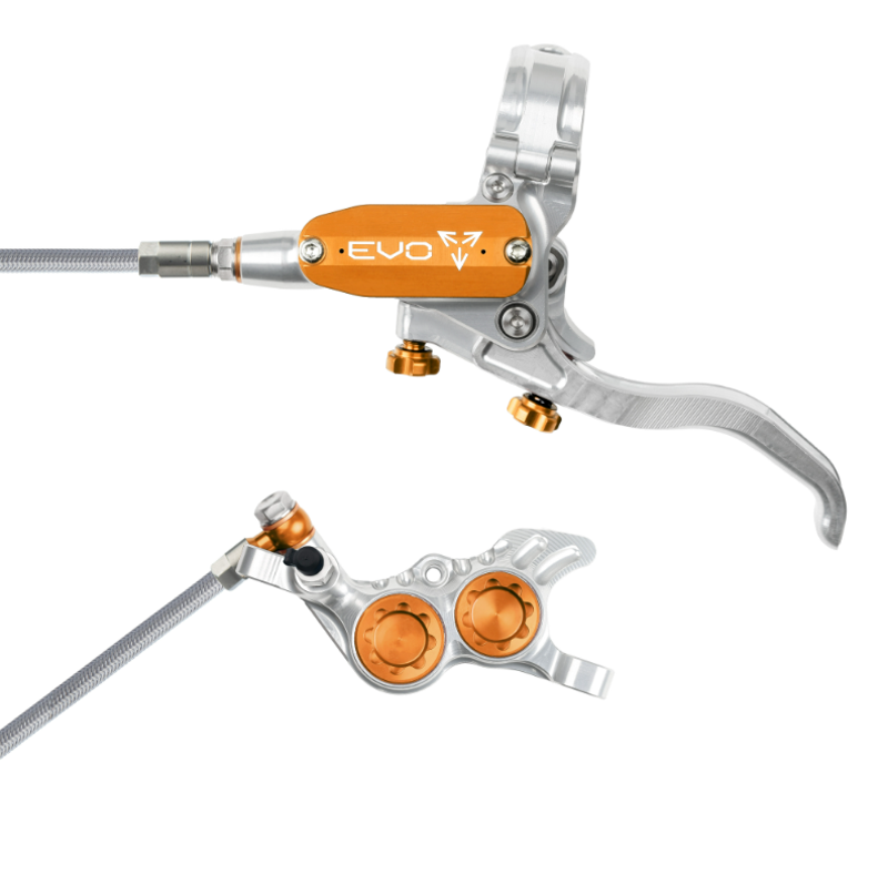Tech 4 EVO GR4 - Silver/Orange - Braided - No Rotor