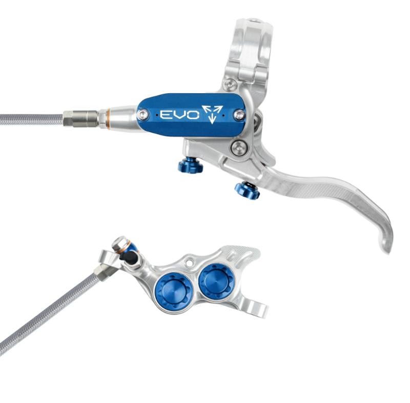 Tech 4 EVO TR4 - Silver/Blue - Braided - No Rotor