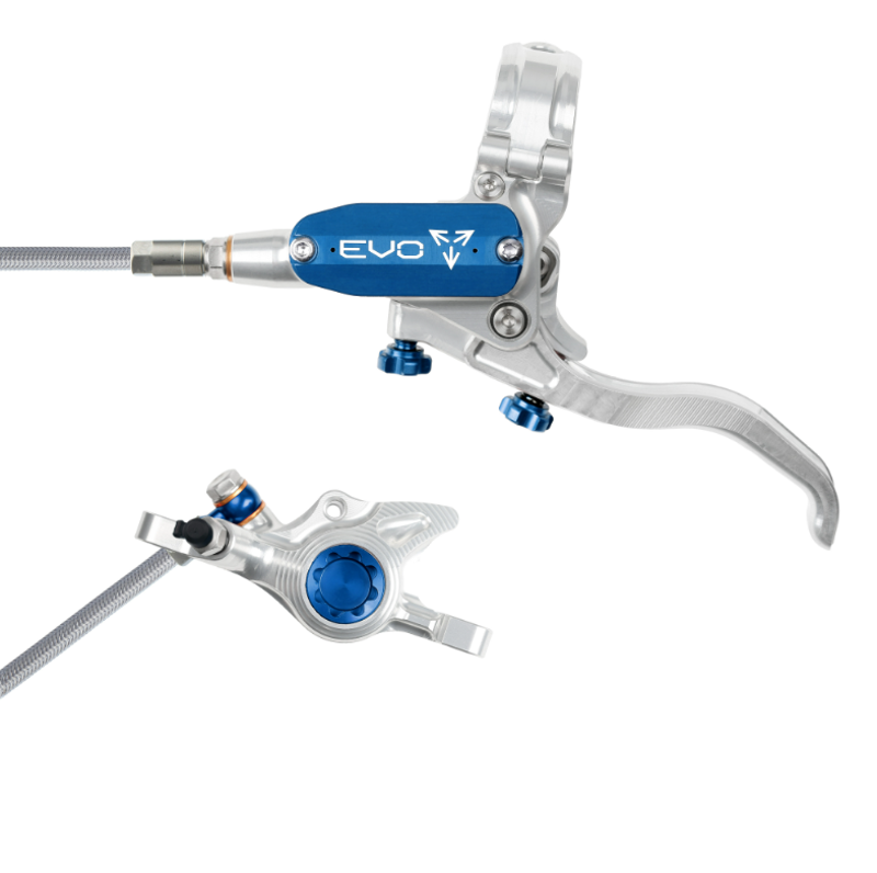 Tech 4 EVO X2 - Silver/Blue - Braided - No Rotor