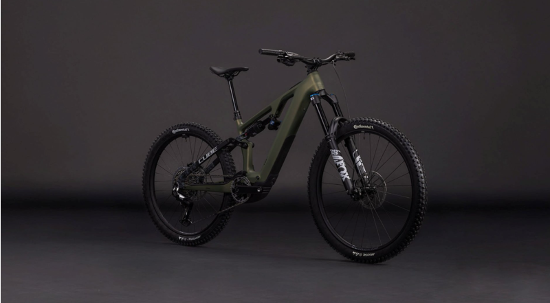 Cube AMS Hybrid 177 c:62 TM 600X eMountain Bike in Reed Green/Matrix-8