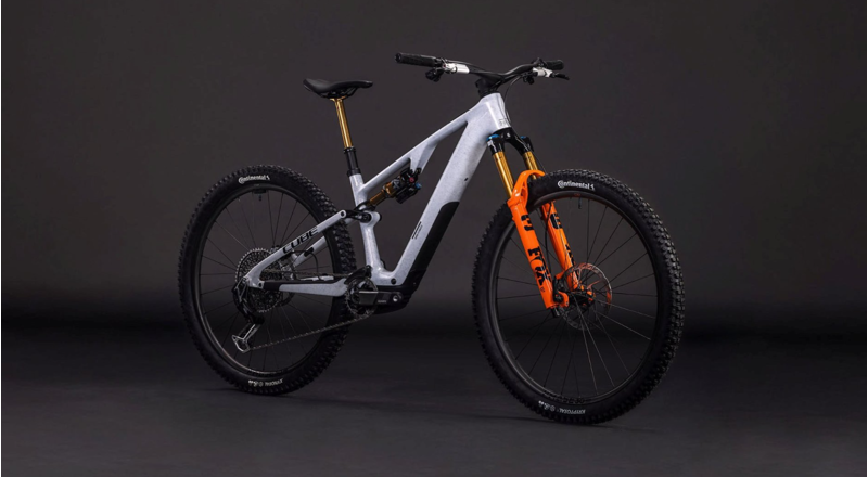 Cube AMS Hybrid one44 c:68X Super TM 400X eMountain Bike in Fog Grey-8