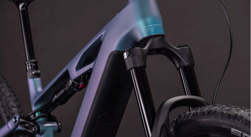 Cube Stereo Hybrid One44 HPC Race 800 E-MTB In Smaragdgrey/Prism-5