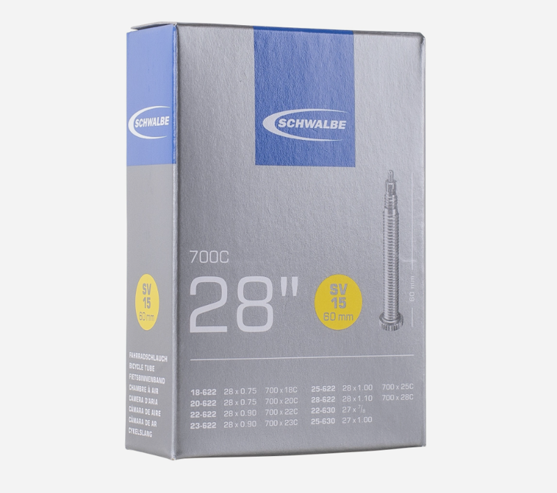 Schwalbe Inner Tube sv15 700c 18/28-622/630 60mm BLACK