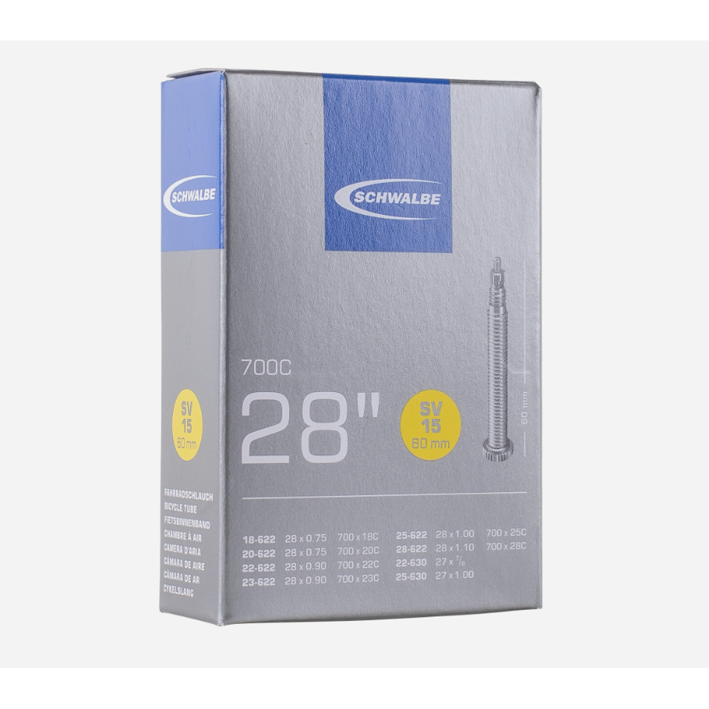 Js Cycles Schwalbe Inner Tube sv15 700c 18/28-622/630 60mm BLACK | Free delivery over £50 & Cycle Scheme available.