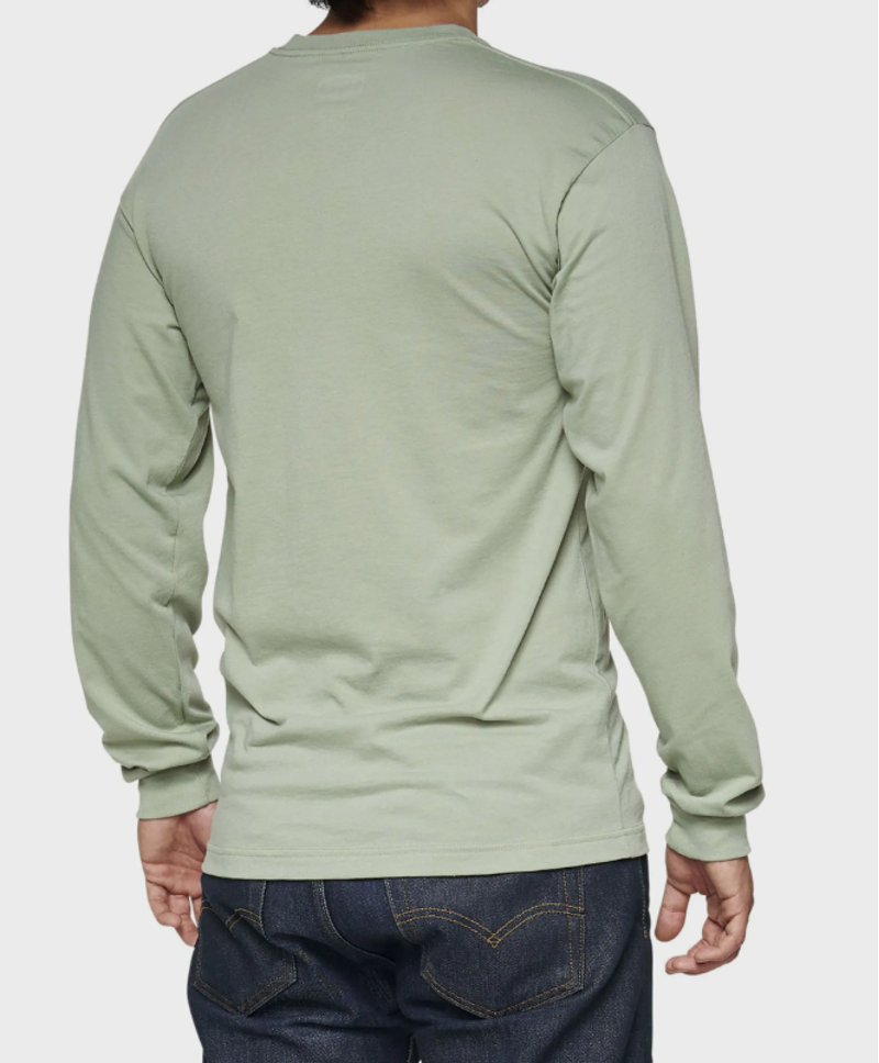 100% Bilto Long Sleeve T-Shirt in Green-1