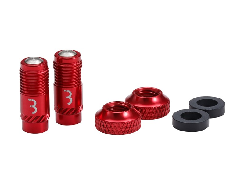 BBB CoreCaps Valve Caps 2pcs BTI- 165 Red