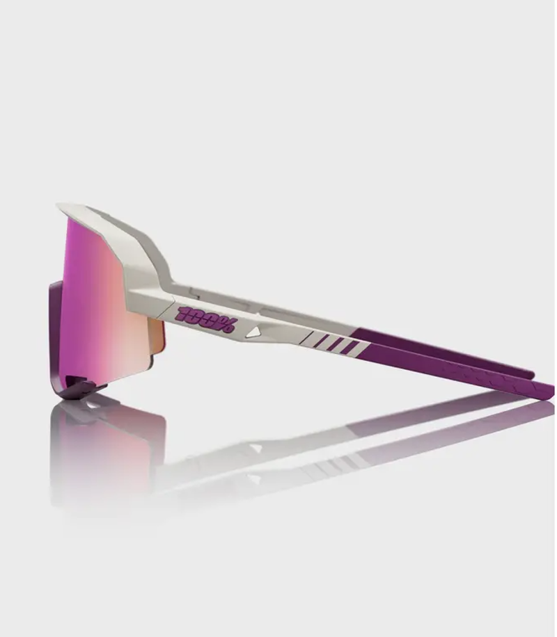 100 Slendale Glasses - Lens Chalk/ Purple Muilayer Mirror-2