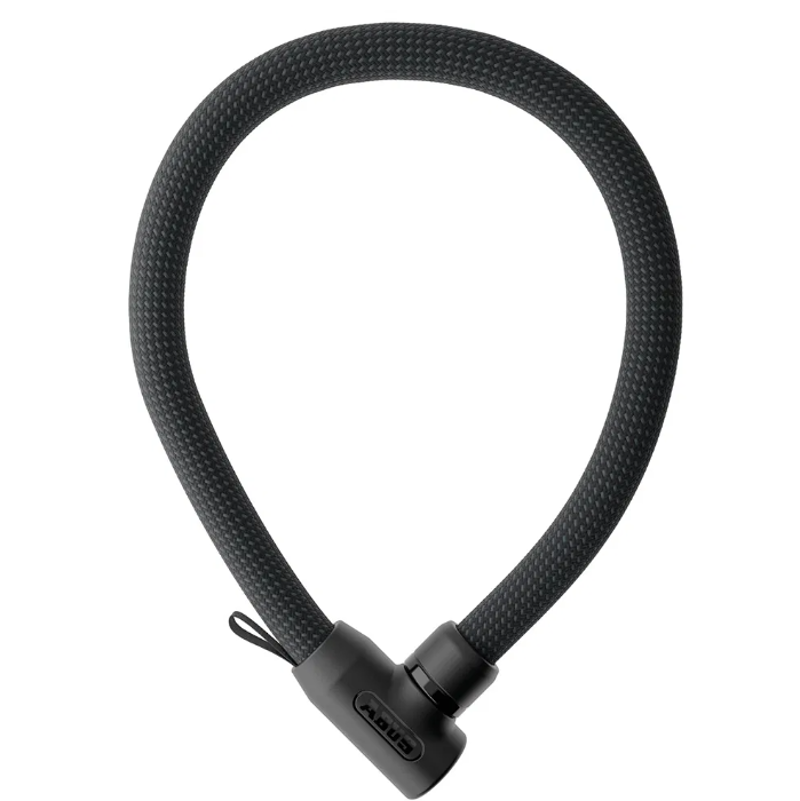 Abus Yarnit 4004K 4mm 85cm/2.8-ft Textile Lock w/ Key in Black