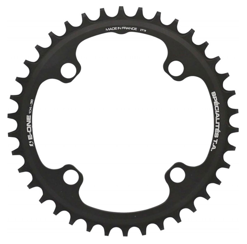 104pcd E-One4 Arm Narrow/Wide Chainrings Black 3