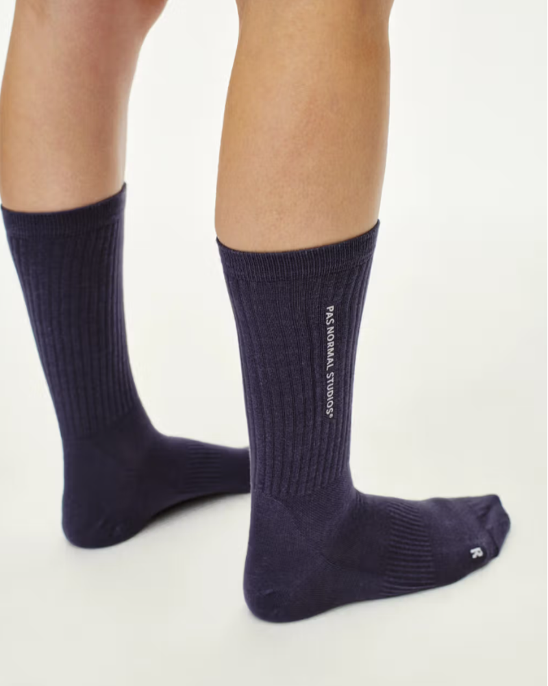 Pas Normal Studios Off-Race Socks - Iron Grey-1