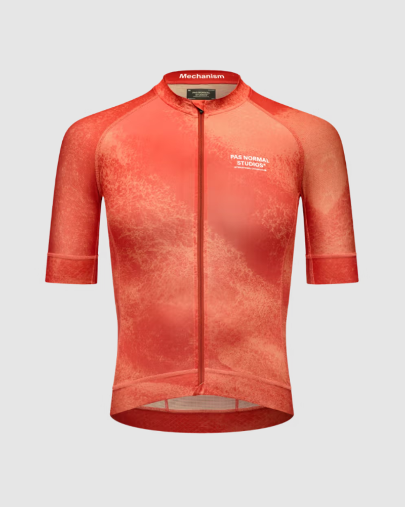 Pas Normal Studios Men's Mechanism Jersey - AOP Hibiscus Orange
