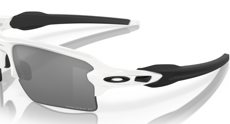 Oakley Flak 2.0 Xl - Prizm Black Polarized  Lenses/Polished White Frame-5