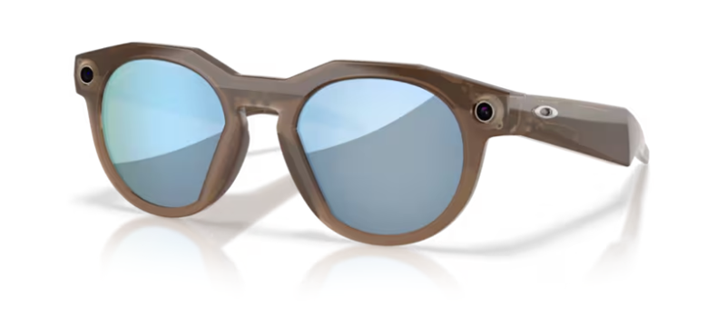 Oakley Meta HTSN Ai Glasses - Brown Smoke/Prizm Deep Water Polarized