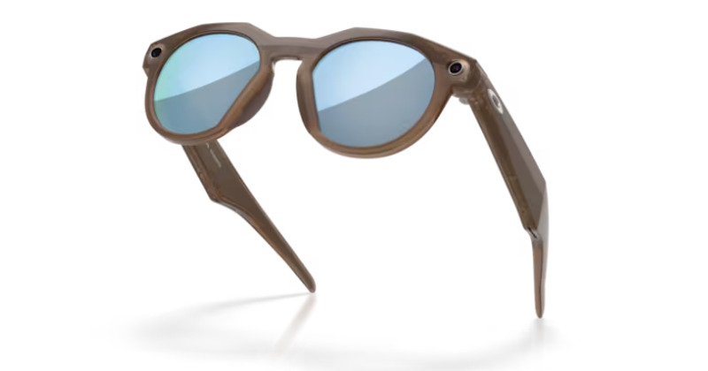 Oakley Meta HTSN Ai Glasses - Brown Smoke/Prizm Deep Water Polarized-3