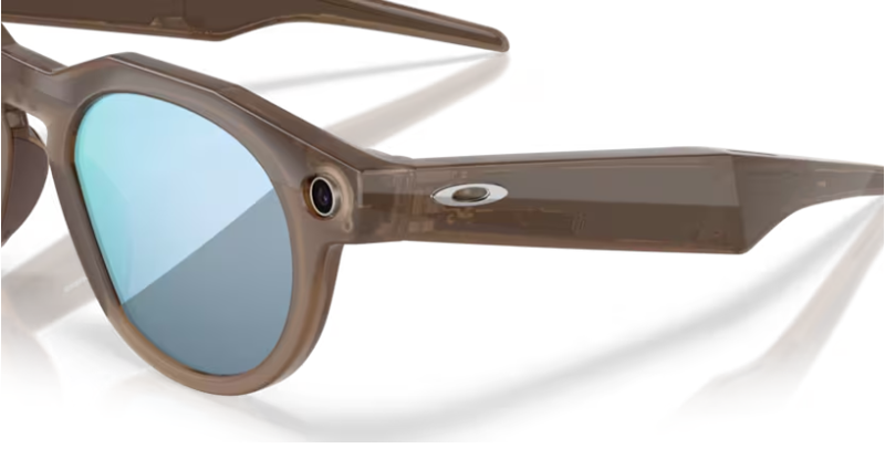 Oakley Meta HTSN Ai Glasses - Brown Smoke/Prizm Deep Water Polarized-4