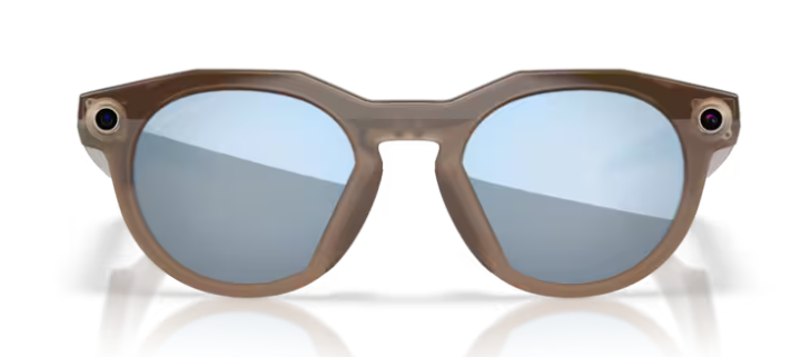 Oakley Meta HTSN Ai Glasses - Brown Smoke/Prizm Deep Water Polarized-6
