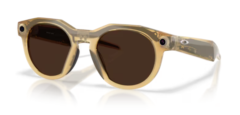 Oakley Meta HTSN Ai Glasses - Light Curry/Transition Brown