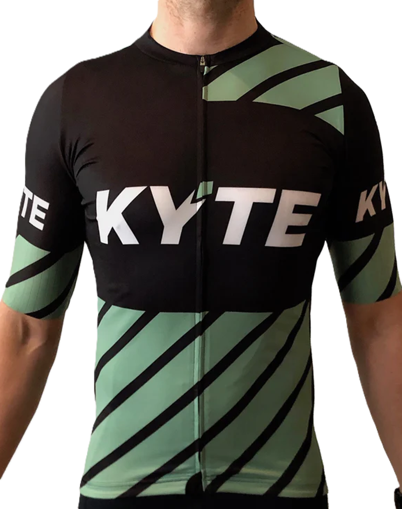 KYTE Carbon Short Sleeve Jersey - Black / Green