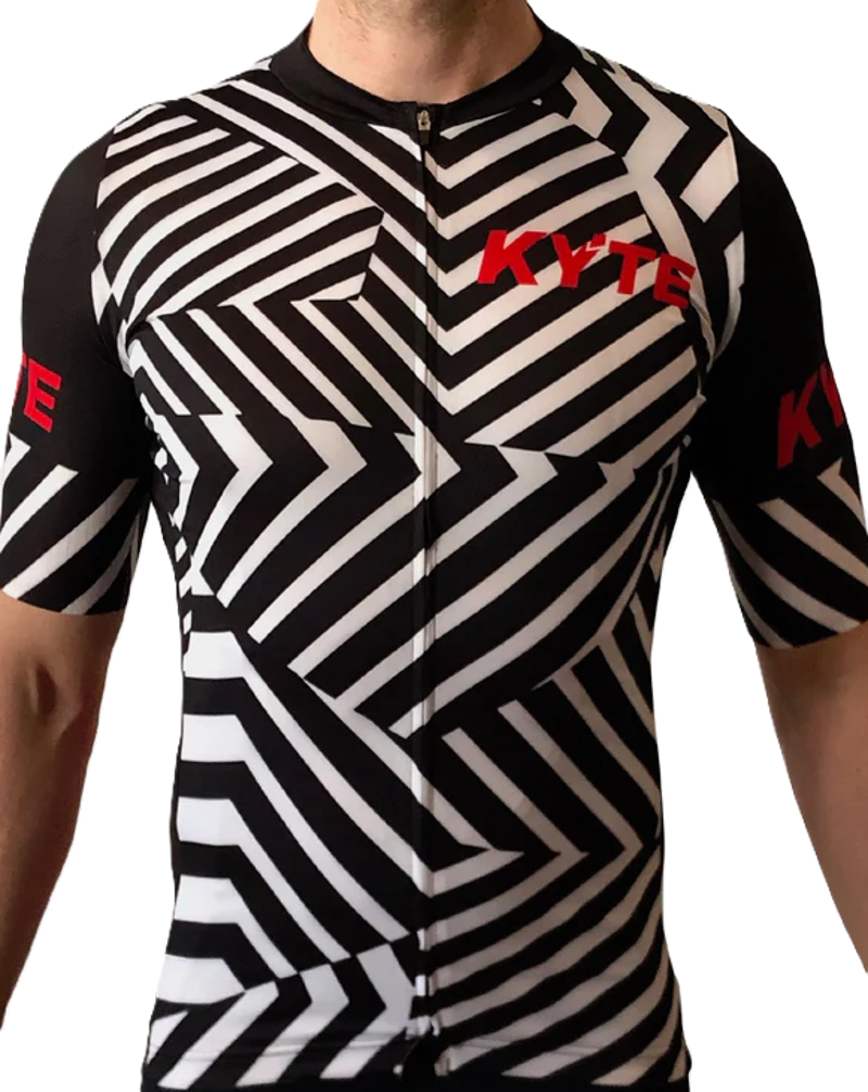 KYTE Glitch Short Sleeve Jersey - Black / White