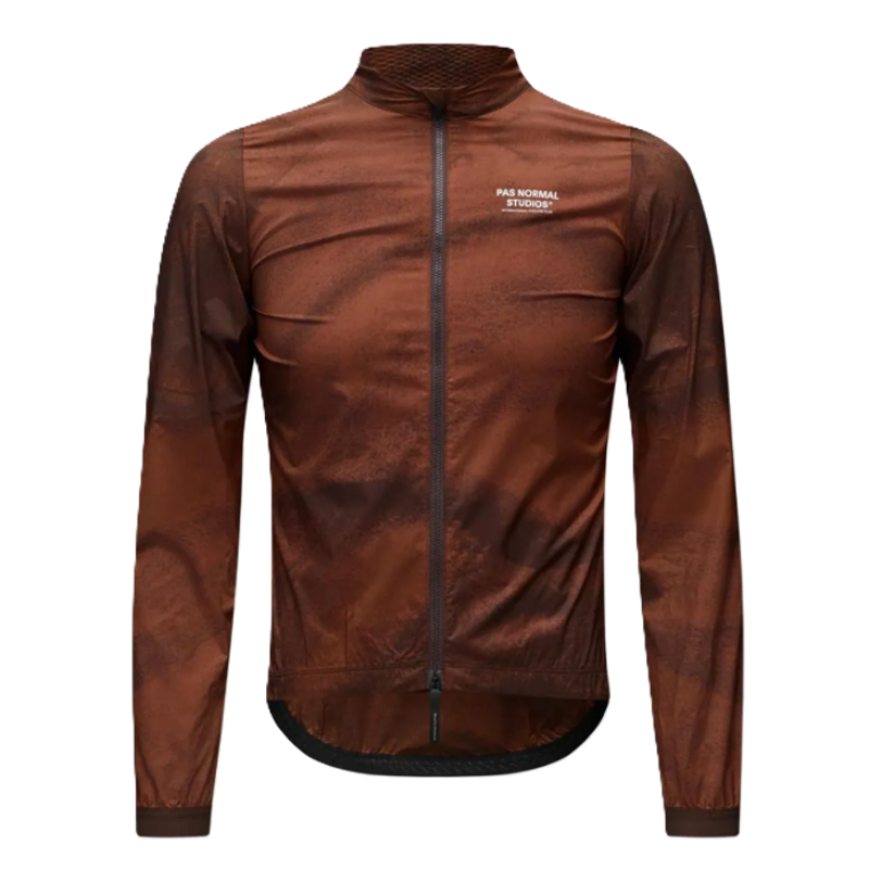 Pas Normal Studios Men's Mechanism Stow Away Jacket - AOP Light brown