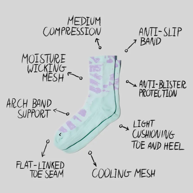 Sums All Seasons Socks - Teal Lilac-3