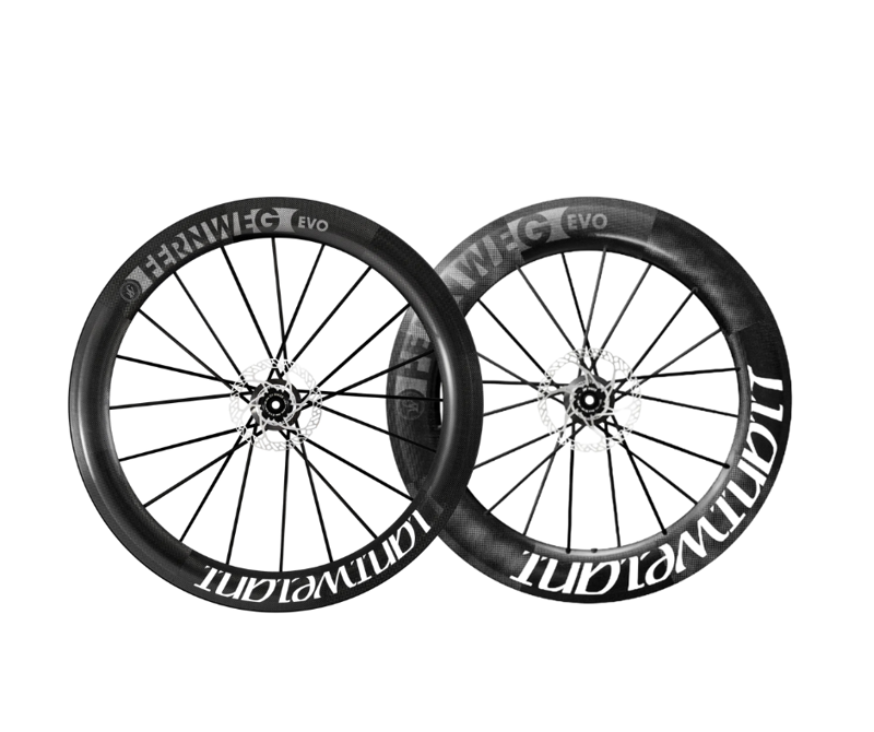 Lightweight Fernweg 63 Front Plus 85 Rear Evo Disc Wheelset - Shimano 