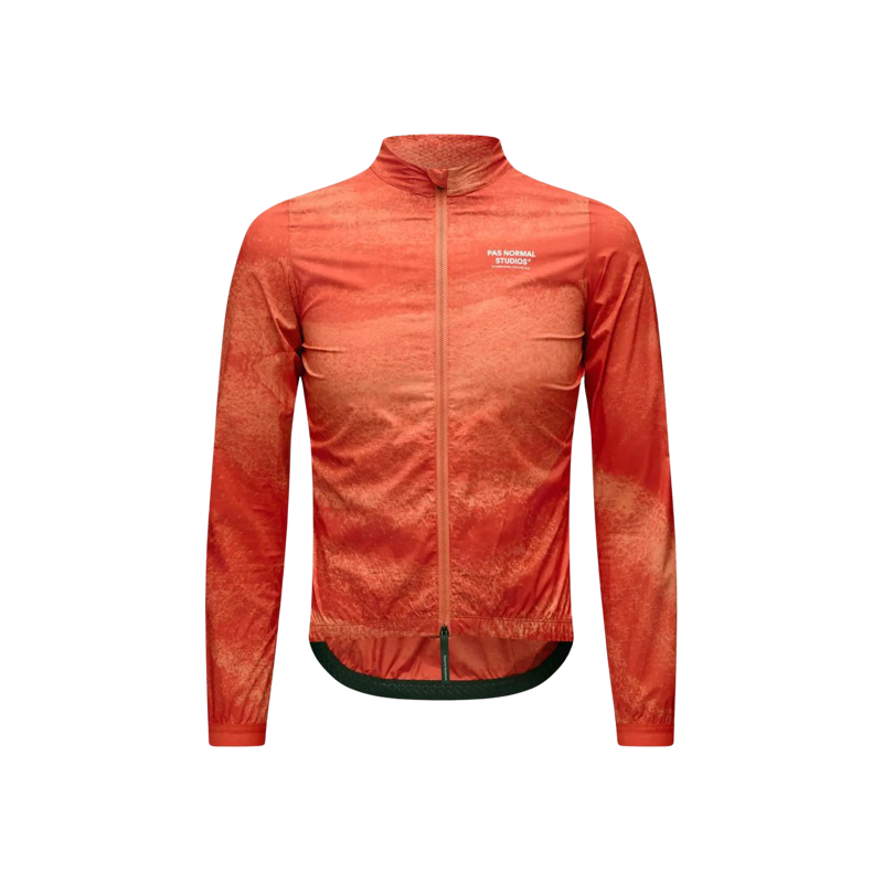 Pas Normal Studios Men's Mechanism Stow Away Jacket - AOP Hibiscus Orange