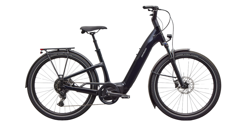 Specialized Turbo Como 4.0 E-Hybrid Bike in Gloss Metallic Dark Navy