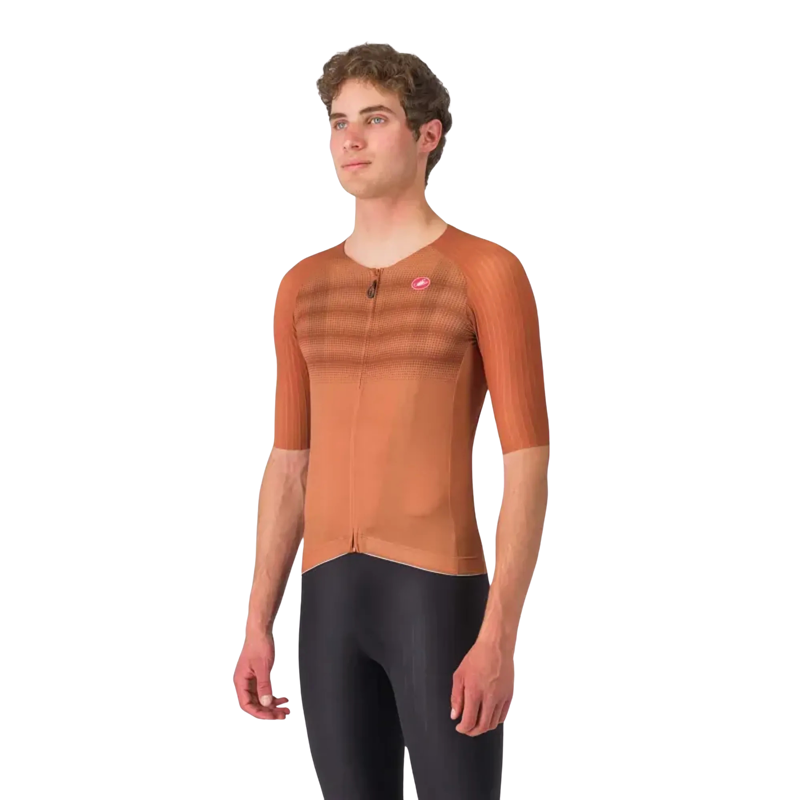 Castelli Aero Race 8S Jersey in Mocha