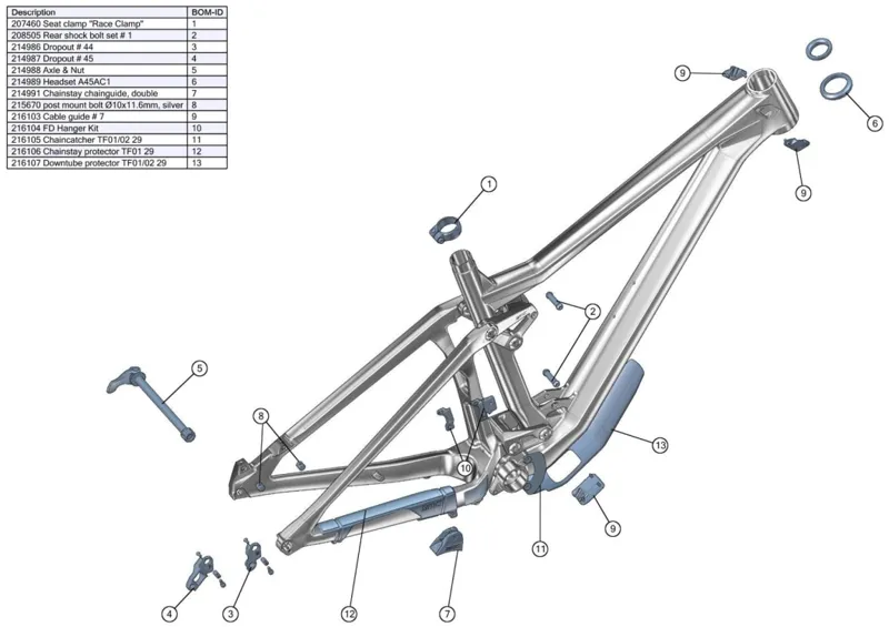 BMC Replacement Chainstay Protector TF01 29