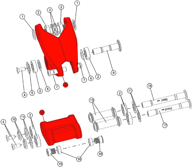 BMC Replacement Fourstroke 01 Linkage Kit
