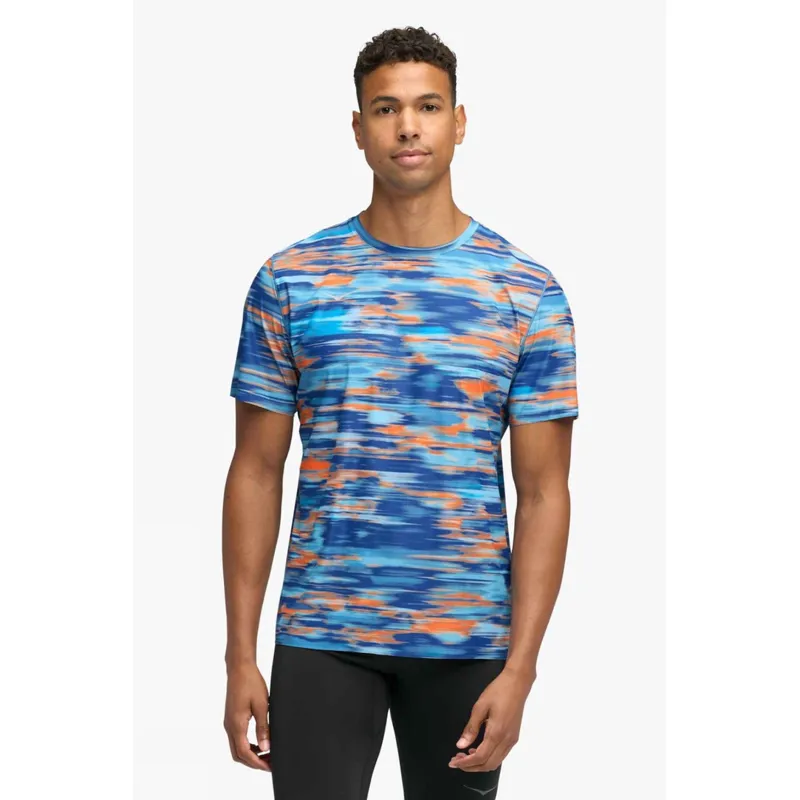 Hoka men's airolite 2.0 short sleeve - Blue