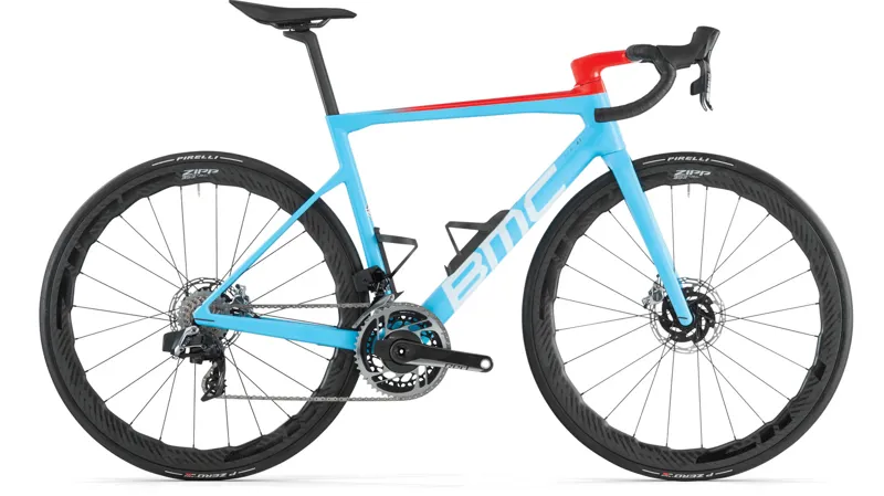 BMC Teammachine SLR 01 ONE Sram Red AXS Glacier Blue / Neon Red