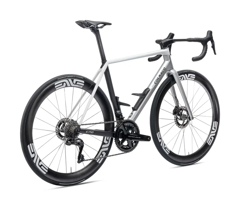 Colnago C72 Disc 2026 Carbon Road Race Bike Dura Ace Di2 / Enve 4.5 - Black/Silver/White-2