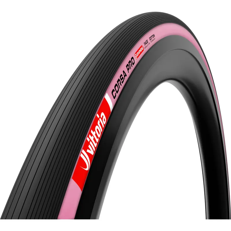 Vittoria Corsa Pro Tubeless Tyre - Limited Edition Pink 30C