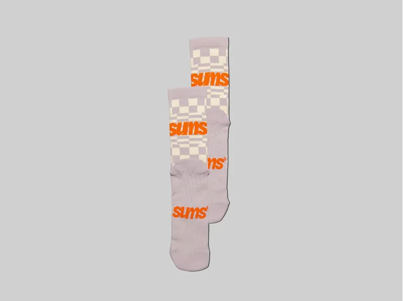 Sums All Seasons Socks - Checkers Cream