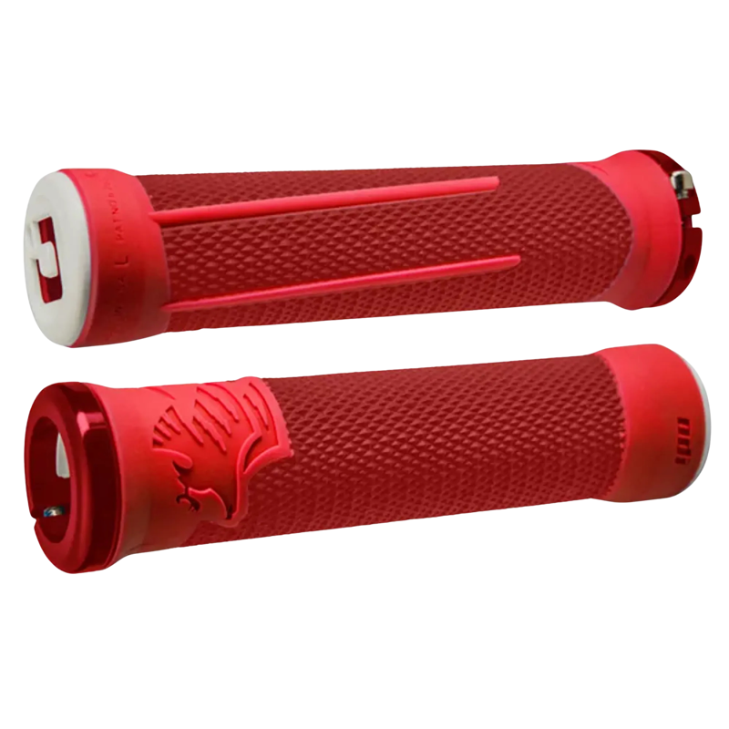 Odi AG2 v2.1 Mountain Bike Lock On Grips in Red